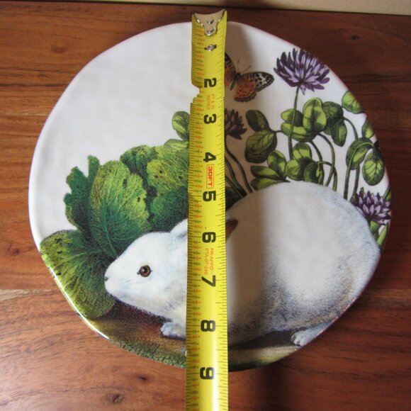3 tier michel design works garden bunny melamine tray (W5140) - Picture 4 of 15